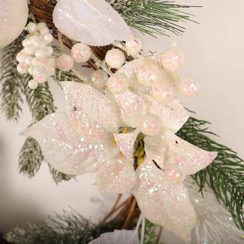 6 Palline Di Velluto Per Albero Di Natale 30 Cm, Decorazioni Natalizie In Flanella Nei Toni Verde, Beige E Marrone