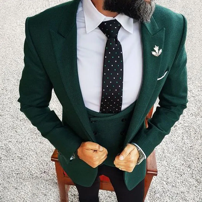 Green blazer sales black pants