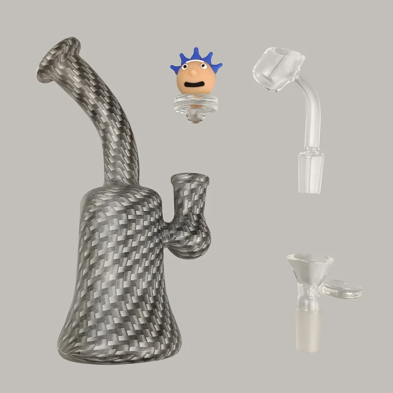 Più nuovo vetro Bong Dab Rig Water Pipes Gray Beaker Base Water Pipes Honeycomb Perc Heady Wax Oil Rigs Glass Bubbler Spedizione gratuita