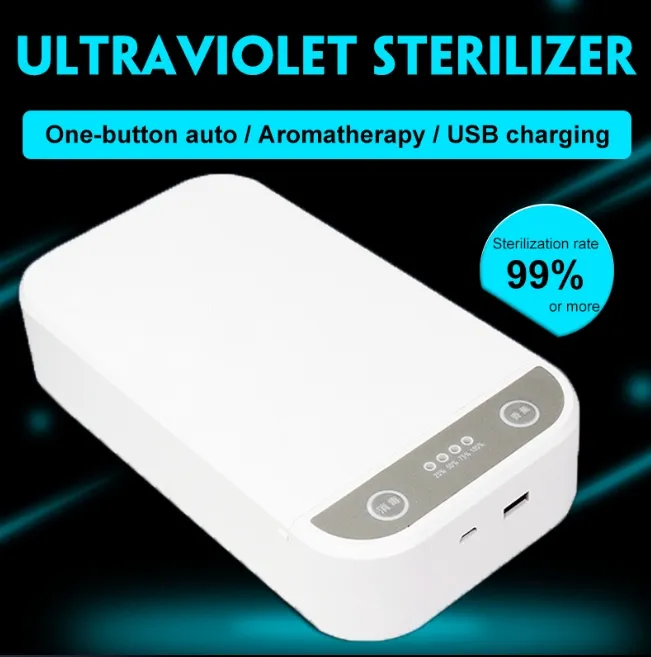 Scatola sterilizzatore UV portatile da viaggio con funzione anti-malattia Maschera personale Custodia per sterilizzatore per telefono cellulare Armadio per disinfezione CY88-11