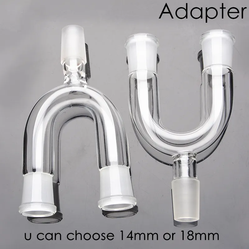 Adaptateur de récupération de verre de style Y mâle femelle 14mm 18mm adaptateurs de récupération de verre mâles pour plates-formes pétrolières bongs en verre accessoires de fumerGlass Connecti