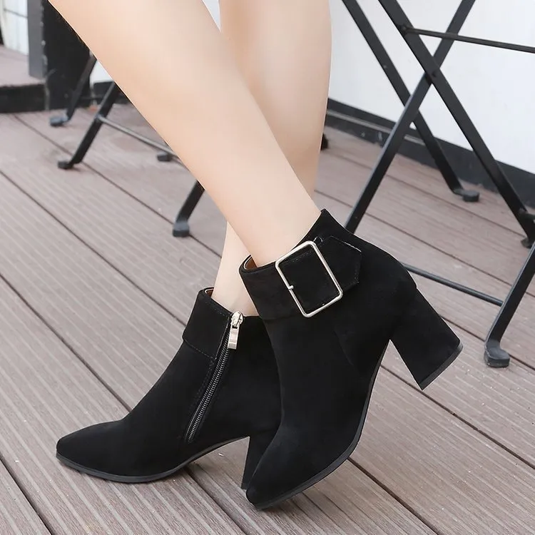 Mango Heeled Boots in Black | Lyst UK