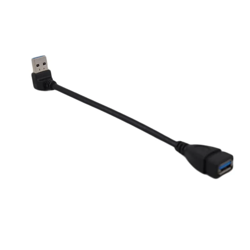 USB 3.0 Uzatma Kablosu Bir Erkek - Kadın Adaptör Kablo Açısı Uzatma Uzatma Hızlı Şanzıman Sol/sağ/yukarı/aşağı