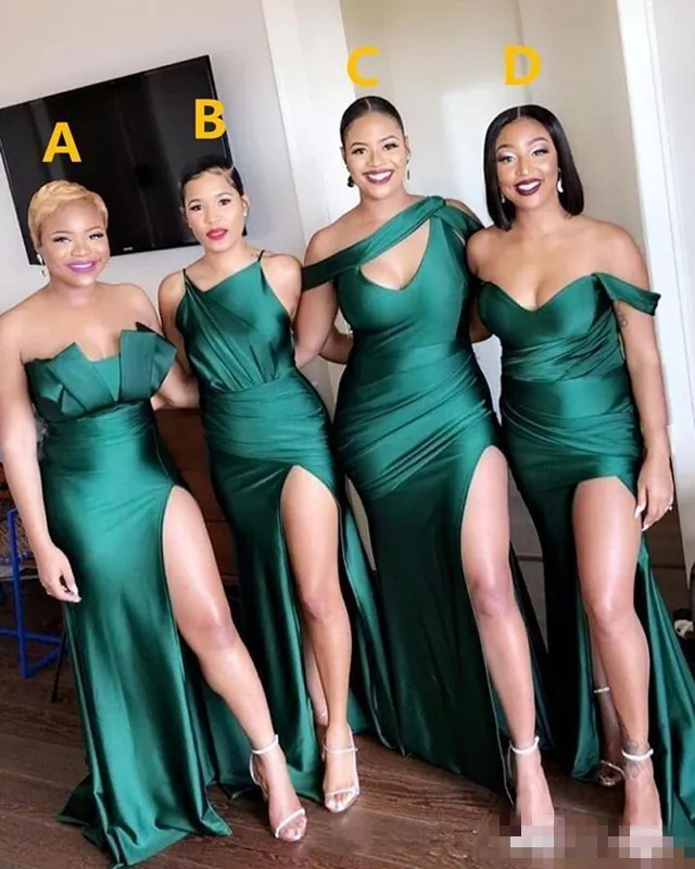 Turquoise green on sale bridesmaid dresses