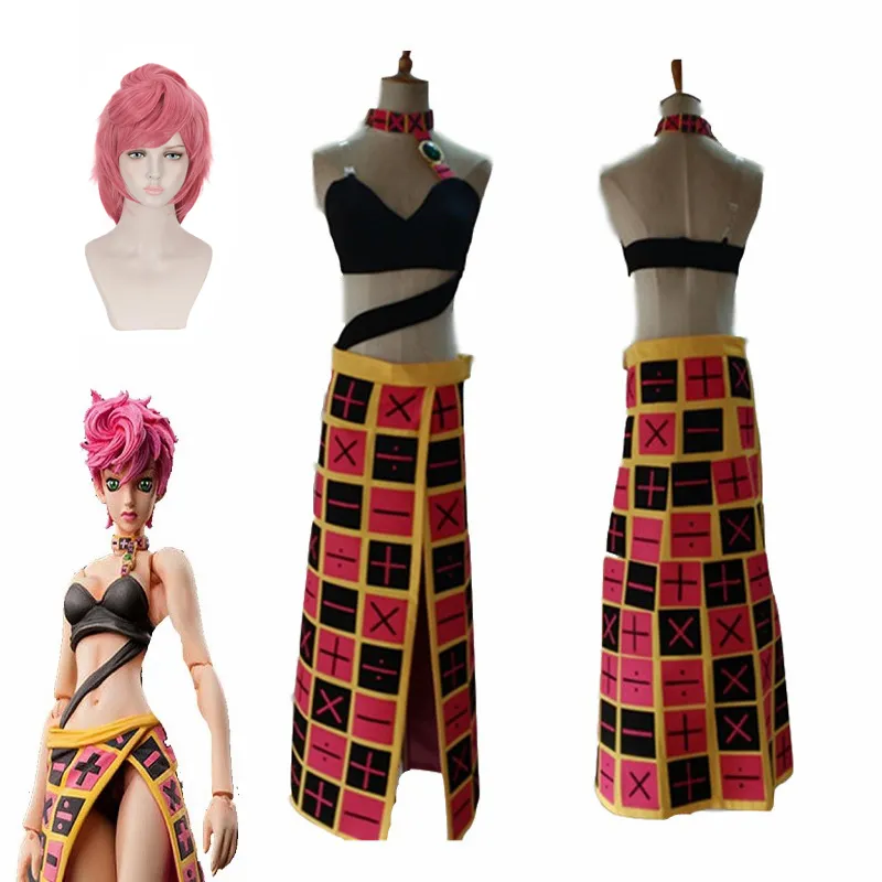 Причудливое приключение Jojo Golden Wind Trish Una Cosplay Costume