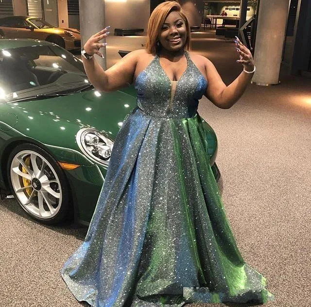 Plus size prom dresses on sale with pockets