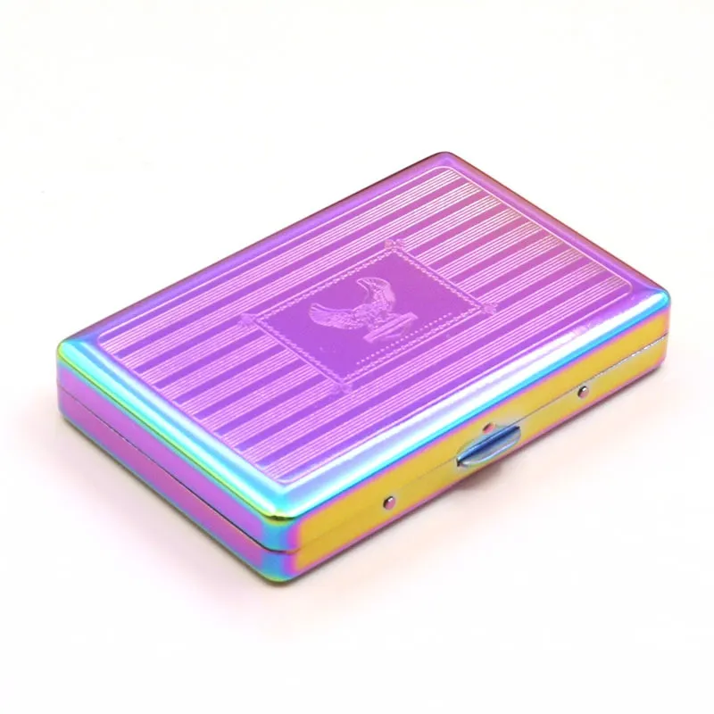 rainbow cigarette case Steel Rainbow Cigarette Storage Box Portable Square... From Smokpipes, $2.5