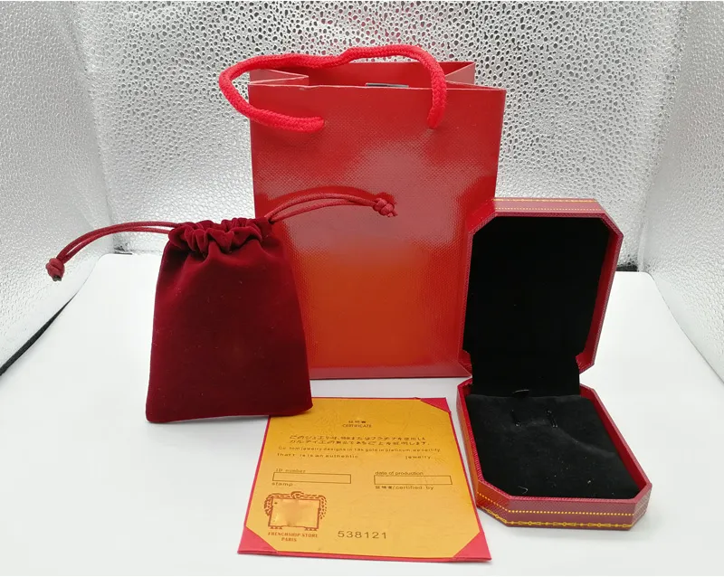 Jewelry Boxes Fashion Red color bracelet/necklace/ring original orange box bags jewelry gift box to choose