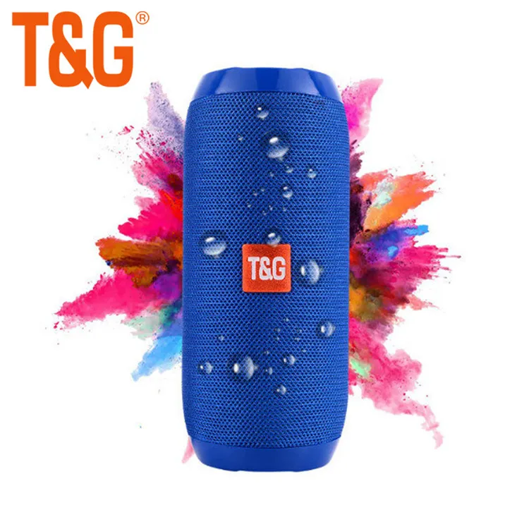 TG117 Draadloze Bluetooth Draagbare Luidspreker Stereo Subwoofer Column Luidspreker + TF Ingebouwde Mic Bass FM MP3 Sound Boom Box