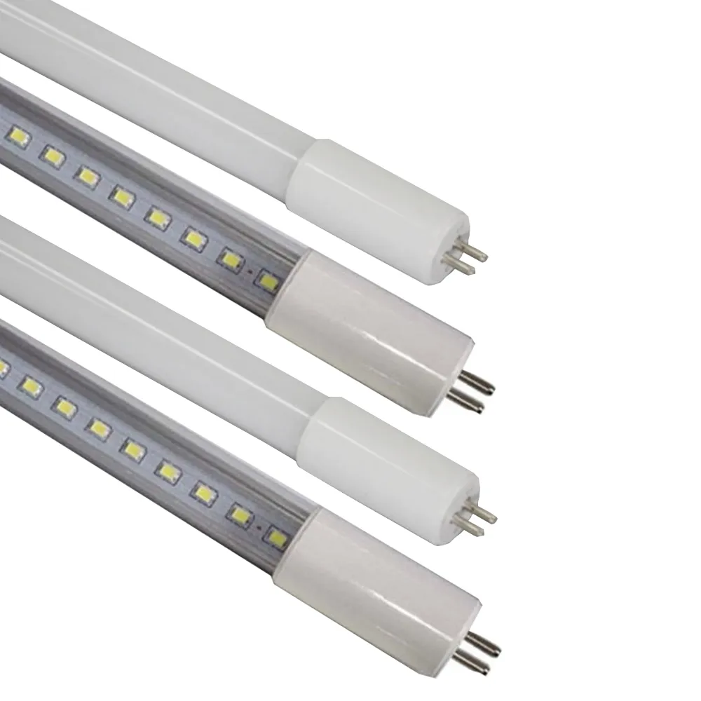 Tubo de luz LED ultrabrillante T8 a T5, 4 pies, 2 pies, 3 pies, 5 pies, tubos LED, cuerpo T8, lámpara fluorescente con base T5 G5, 85-265v