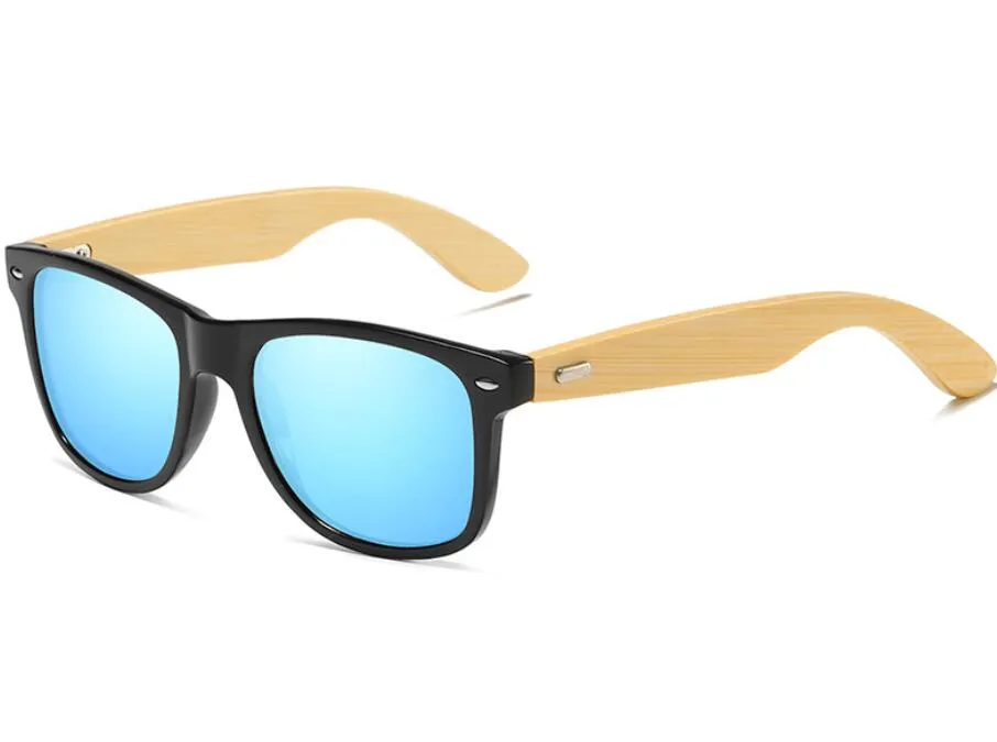 Bamboo Sunglasses Gafas De Sol Hombre Bambu Gafas De Sol De Madera De Bambú Con Lentes De Espejo Naranja Classy Men  Collection