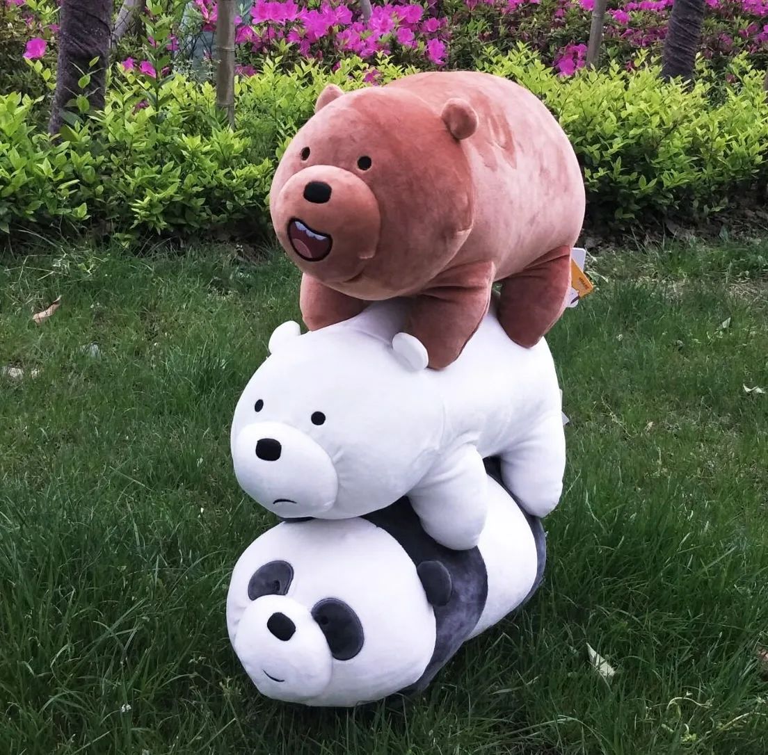 Lovely item We Bare Bears Plush baby Toys dolls Stuffed animals kids Gifts16`` for Christmas gifts