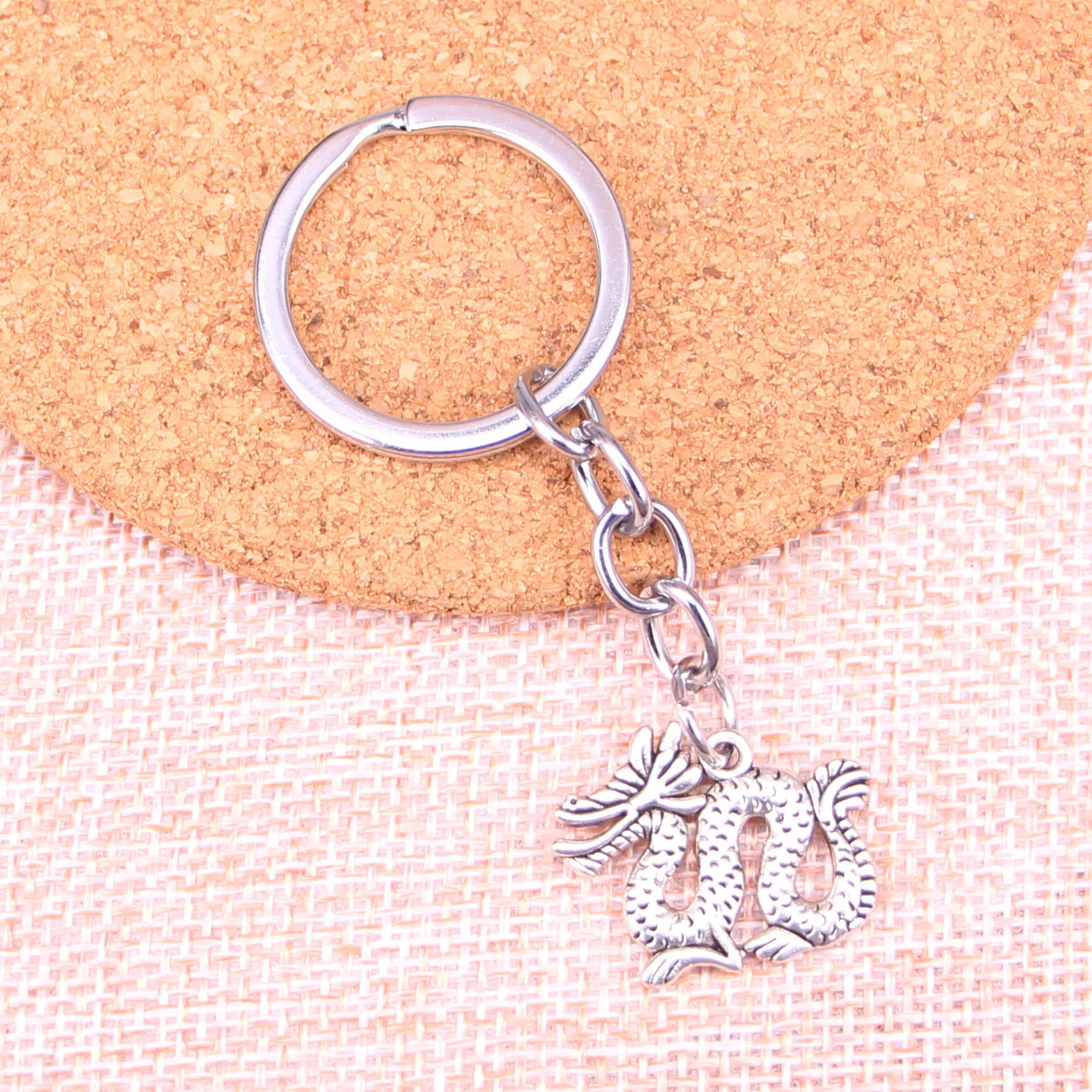 23*17mm Dragon Loong Keychain, New Fashion Handmade Metal Keychain Party Gift Dropship Jewellery