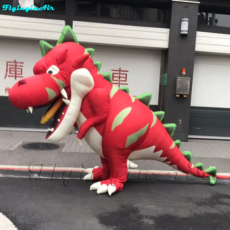 Kids Red Dragon Ride On Inflatable Costume