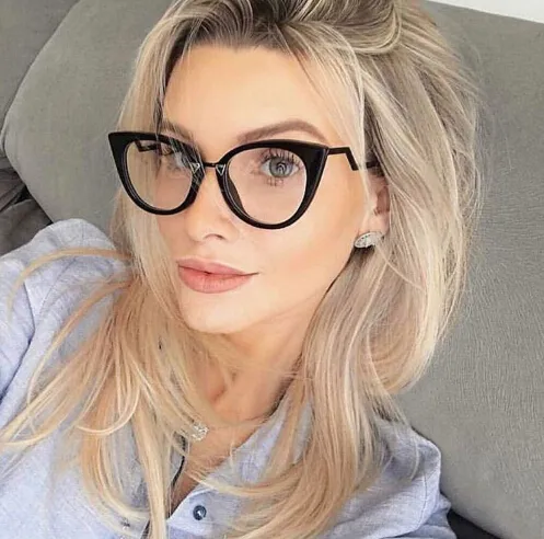 Оптово-конструктор Frames Очки Ladies Cat Eye Ladies Sexy Cat Eye Glasses Рамки Fen Дизайнер очки Оптические очки