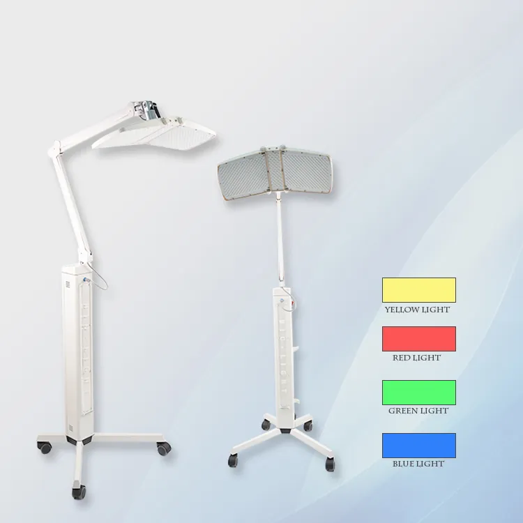 7 Farben 120 mW pro Licht PDT-LED-Lichttherapiegerät Photon PDT-Gesichtstherapiegerät mit ROT BLAU GELB GRÜN 1420 Stück