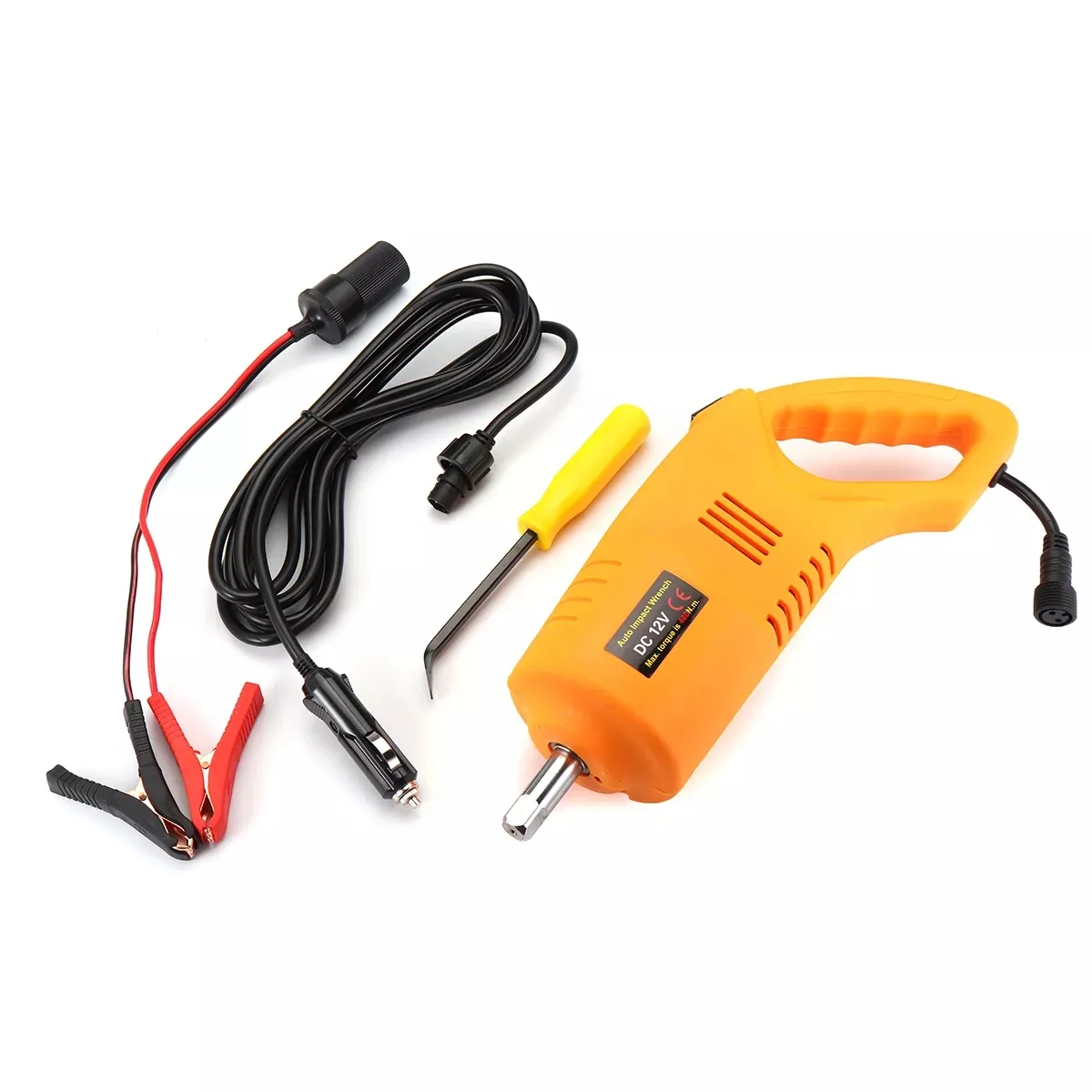 12V Electric Impact Wrench Wheel Nut Remover Network Repair Tool Kit