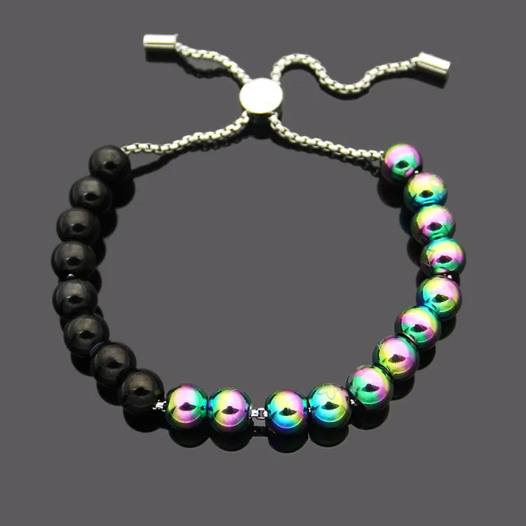 Wholesale-designer jewelry women bracelet fahsion bead charm bracelets for women lovers male black color round love bracelets men Pulseras