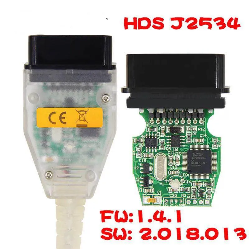 HDS J2534 V2.018.013 para cabo de comunicação obd2 padrão HONDA