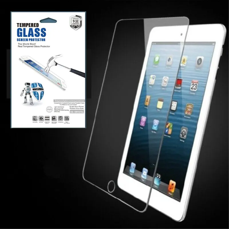 9H Szkło Hartowane Screen Protector Protector dla iPada 10.2 2019 AIR 1 2 3 10.5 IPAD 2017 2018 Pro 10.5 11 300 sztuk / partia