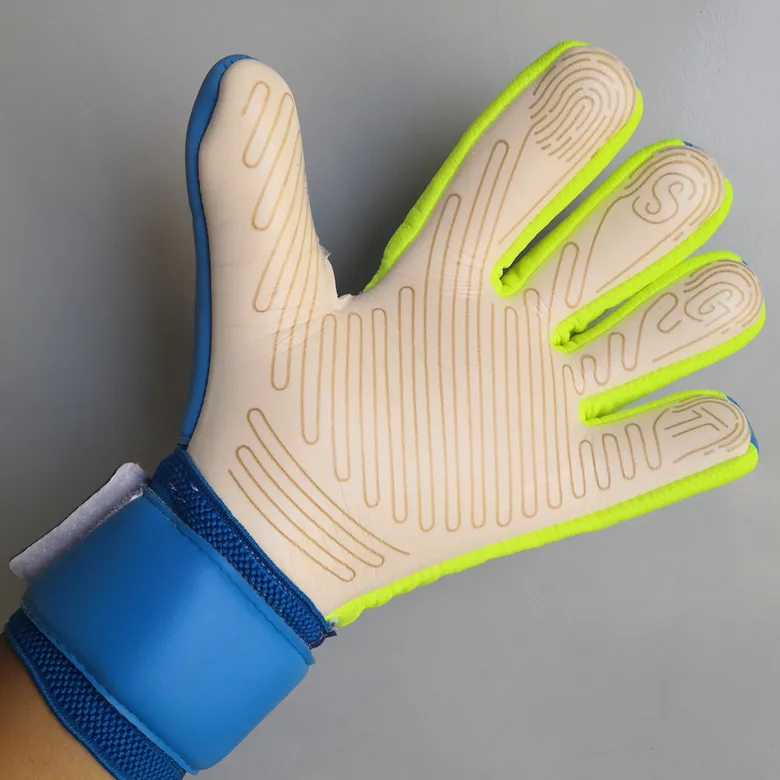 SGT Unisex Soccer Goalkeeper Gloves Without Finger Protection Guard Thicken Latex Football Goalie Gloves Non-slip Goal keeper Glov278k