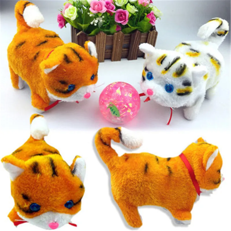Sigikids シギキッド CAT WALK-PETS Electric Cat Toys: Interactive Plush Walking Cat Childrens
