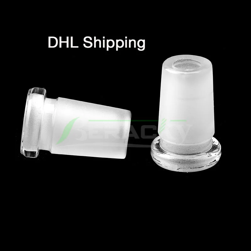 Expédition DHL !!! Adaptateurs de convertisseur de verre femelle 10mm à mâle 14mm, femelle 14mm à mâle 18mm Mini adaptateurs en verre pour plates-formes pétrolières bangs en verre