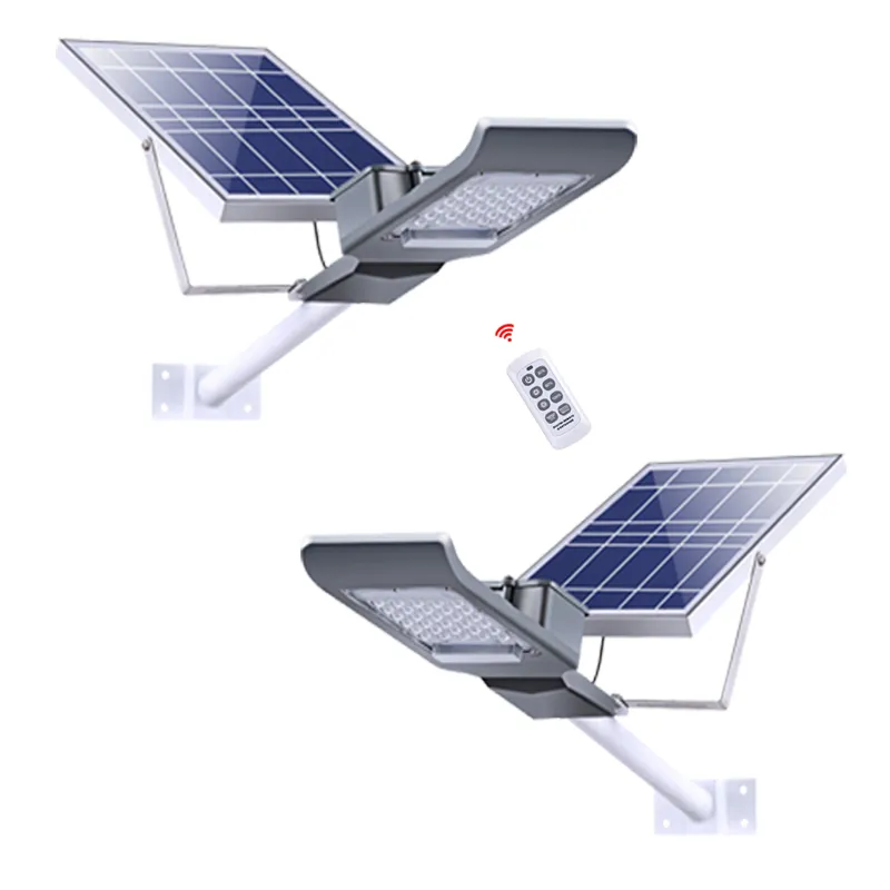 Панель панели на солнечной энергии 100 Вт 20 Вт 30 Вт 50 Вт с дистанционным управлением наружным потоком света Солнечный прожектор садовый уличный свет