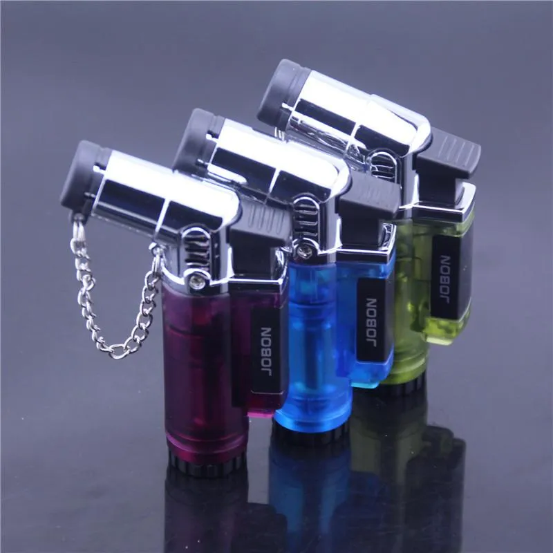 Nouvelle Arrivée Véritable Jobon Compact Jet Butane Briquet Torche Droite Feu Briquet Hommes Cadeau Ménage Marchandises, Briquets