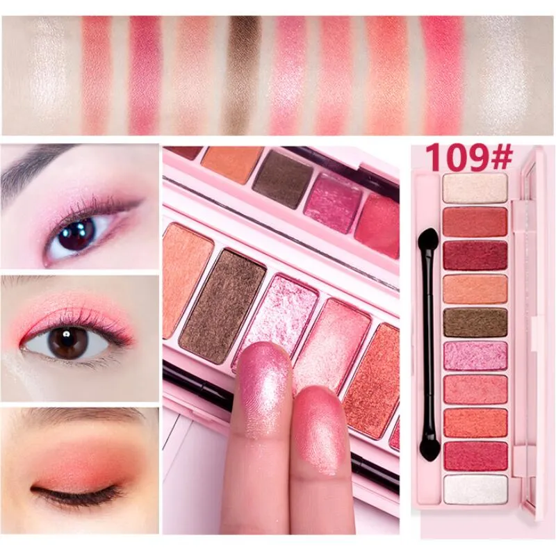 HOLD LIVE Peach Matte Eyeshadow Palette for Red Shadows Korean Makeup ماركة Pink Cherry Blossom Glitter Eyes Shadows Palette Kit