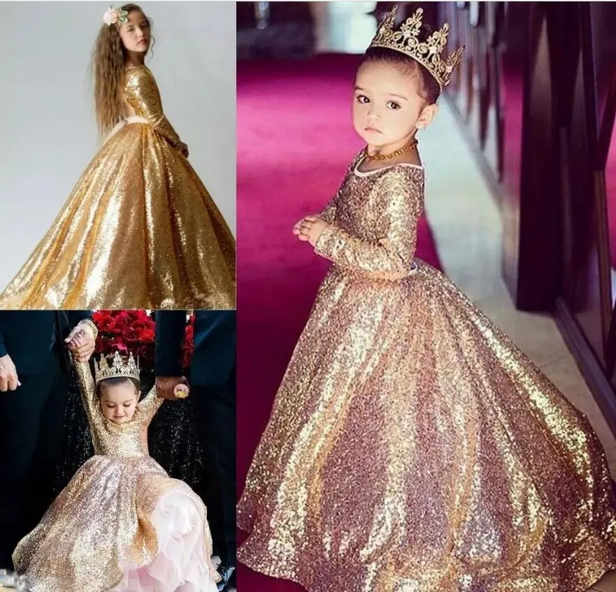 Koeride Princess Long Sleeve Flower Girl Dresses Algeria | Ubuy