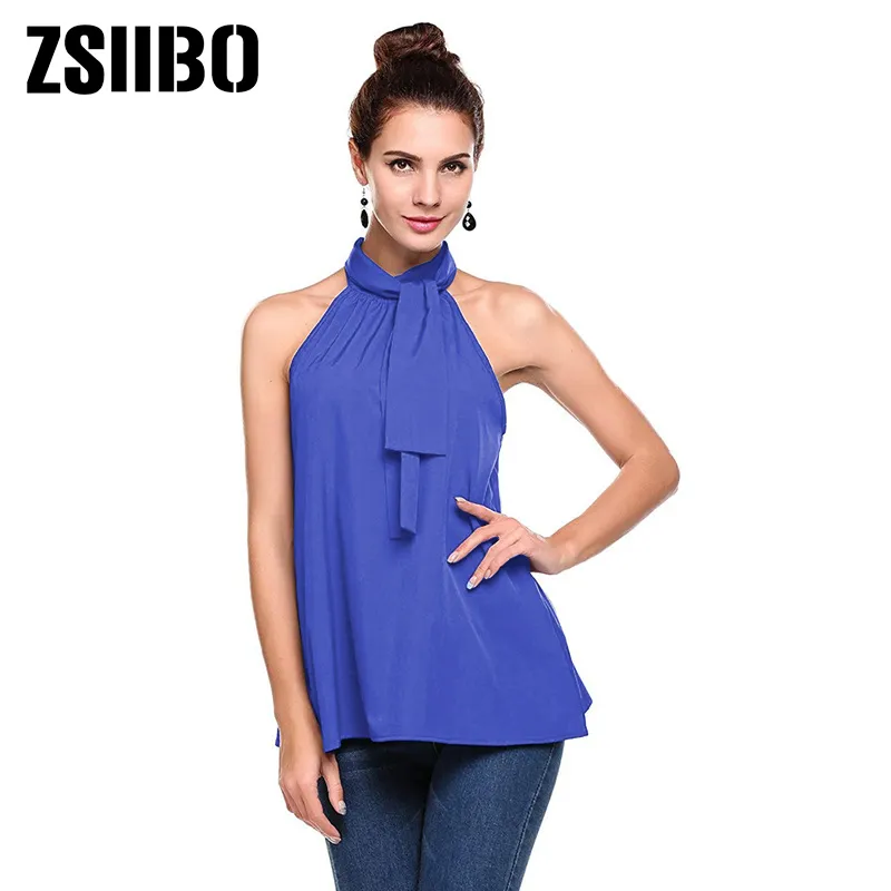 Blusa cuello clearance alto sin manga