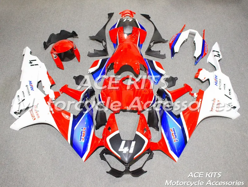 Nuevos carenados de inyección de ABS para HONDA CBR1000RR 2017 2018 CBR 1000RR 17 18 Todo tipo de color NO.FA21