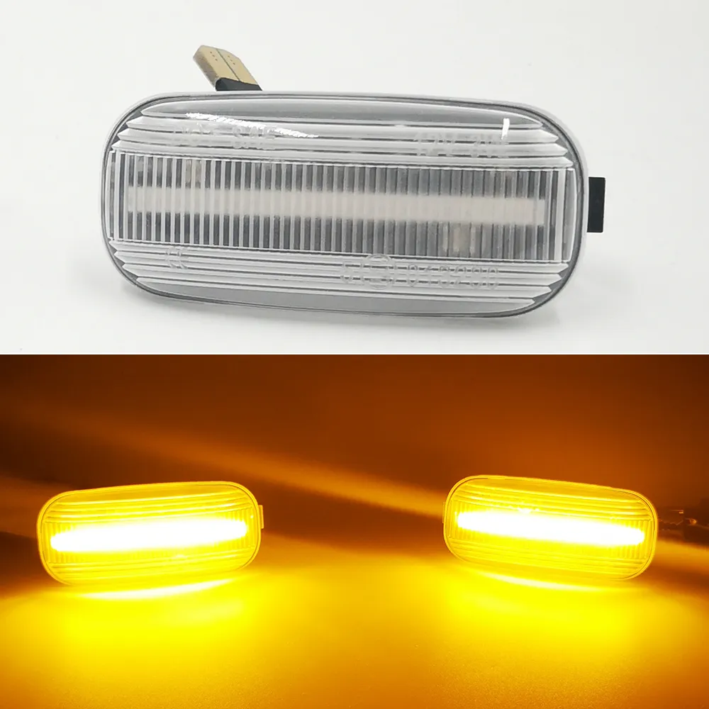 1 parimiento para Audi A3 S3 8P A4 S4 RS4 B6 B7 A6 S6 RS6 C6 05-08 Dynamic Gurn Signal Light LED LED Marker Fender Indicador secuencial Lámpara