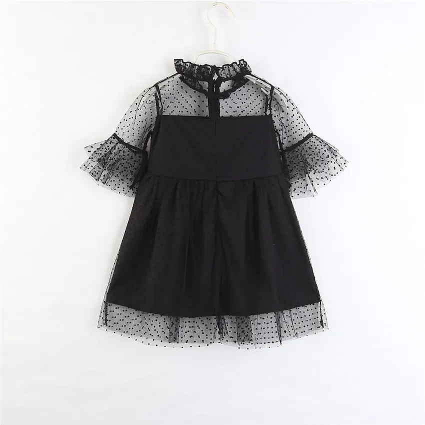Outfits Mommy and Me Family Matching Clothes Black Lace Dress Girls Mother Daughter Matching Dresses Boutique Kids Clothing Parent Child O