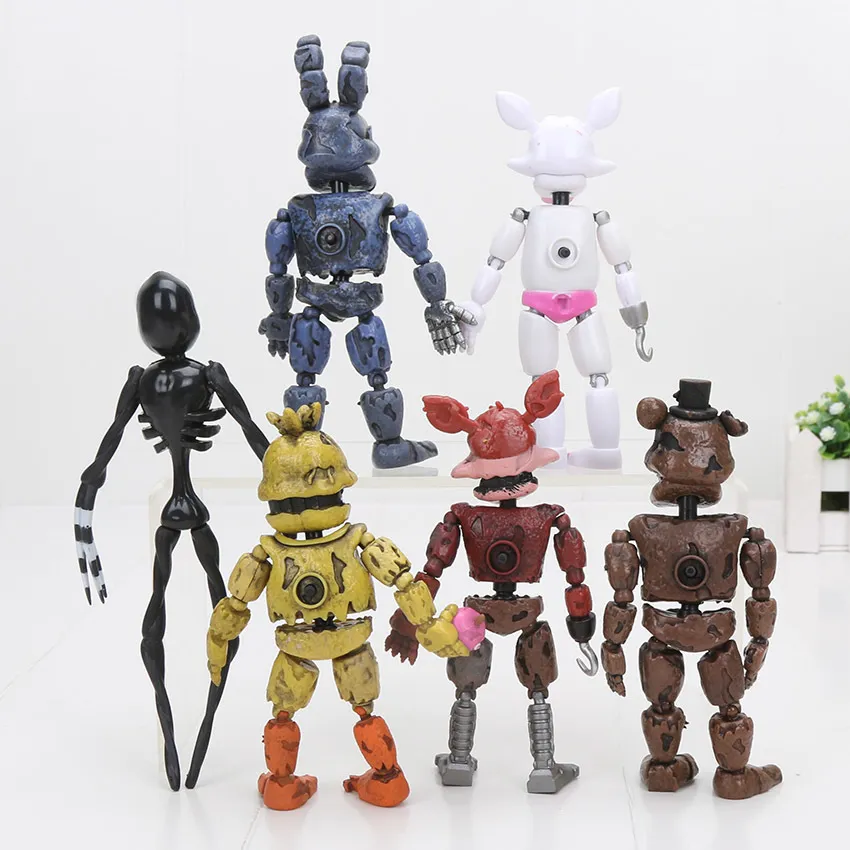 Lindo boneco Five Nights at Freddy animatronic Fnaf Nightmare Puppet 14cm