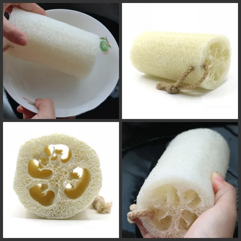 Luffa Sponge Bath Loofah Natural Loofah Back Loofah para quitar el cuerpo Baño Lavavajillas Limpieza de muebles Respetuoso con el medio ambiente Seguro