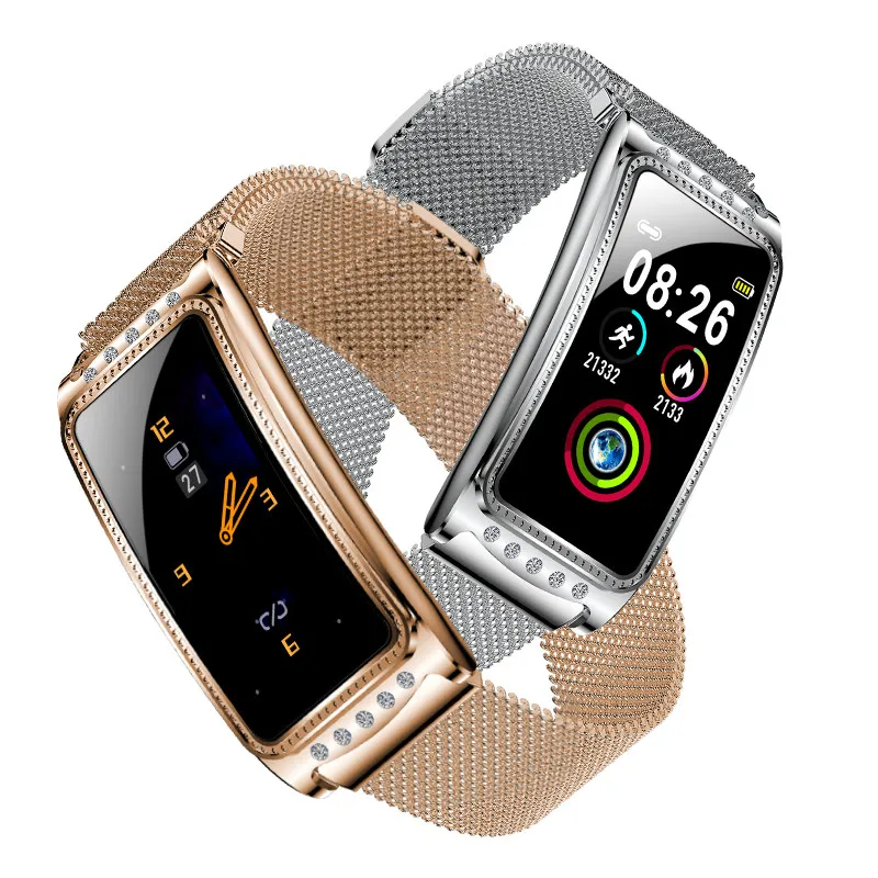 スマートブレスレット排卵モニター生理学期間の思い出させるスマートウォッチの血圧血の酸素モニターの腕時計のための腕時計iOS
