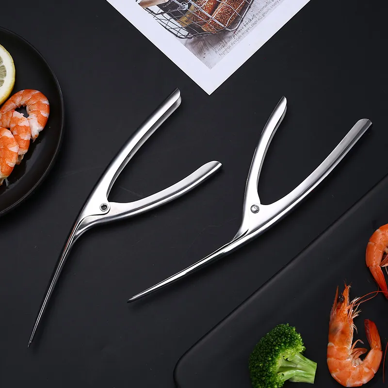 Lobster Scissors Tools 3 Steps Quick Peeler Shrimp Scissor Creative Prawn Shell Seafood Tool Restaurant Kitchen Lobsters Shear BC BH0523