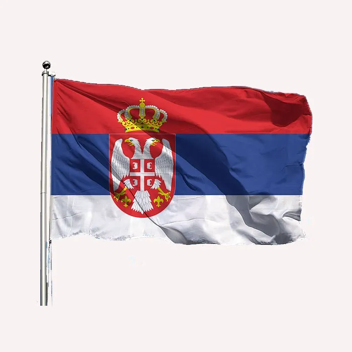 Bandeira de vojvodina província autónoma da república da sérvia bandeiras,  país 90*150cm, 100% poliéster, bandeiras e bandeiras