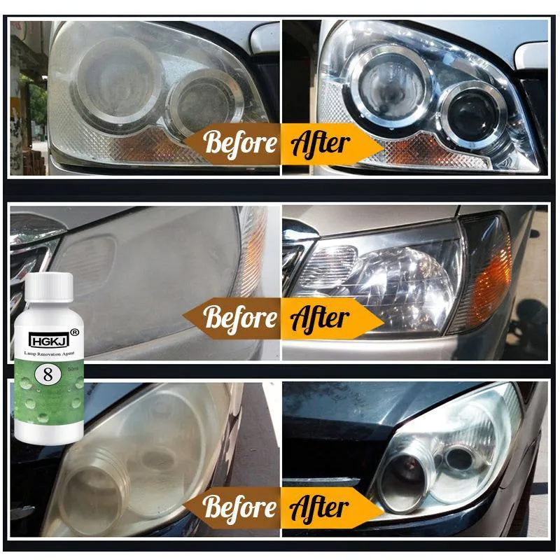 Car Headlight Lens Restoration Kit Repair Headlamp Restore Oxidation  Polishing