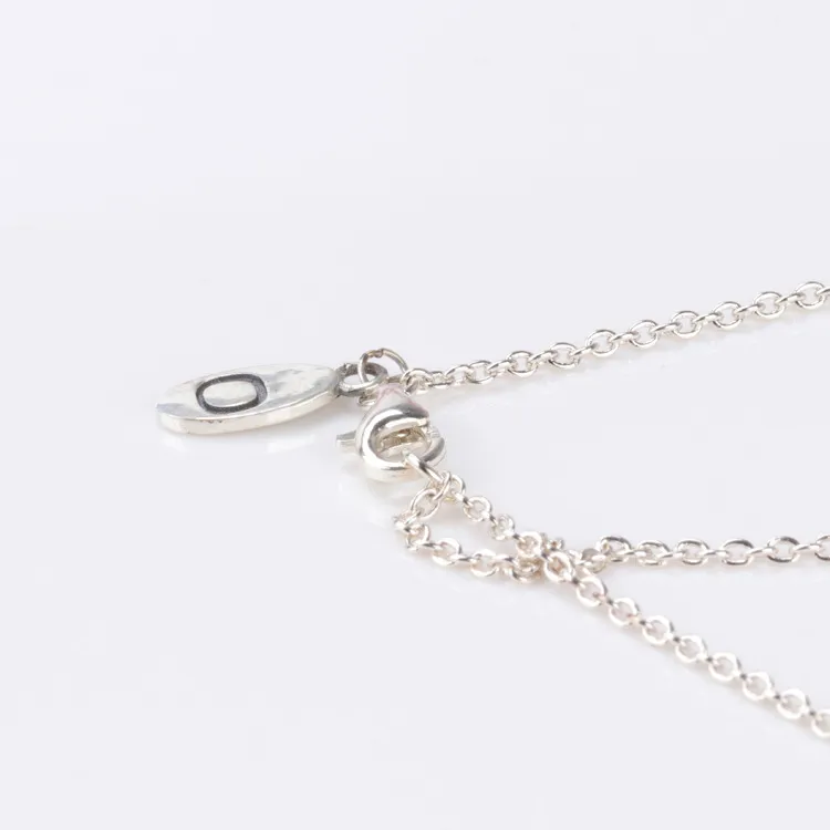 Groothandel - geen hangende ketting ketting voor Pandora 925 sterling zilveren sieraden met originele doos dames elke bijpassende ketting