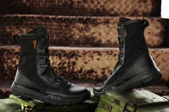 Top big moda uomo alta banda esercito forze speciali resistenti all'usura stivali tattici antiscivolo grandi scarpe da combattimento nel deserto allenamento Sneaker yakuda negozio online locale