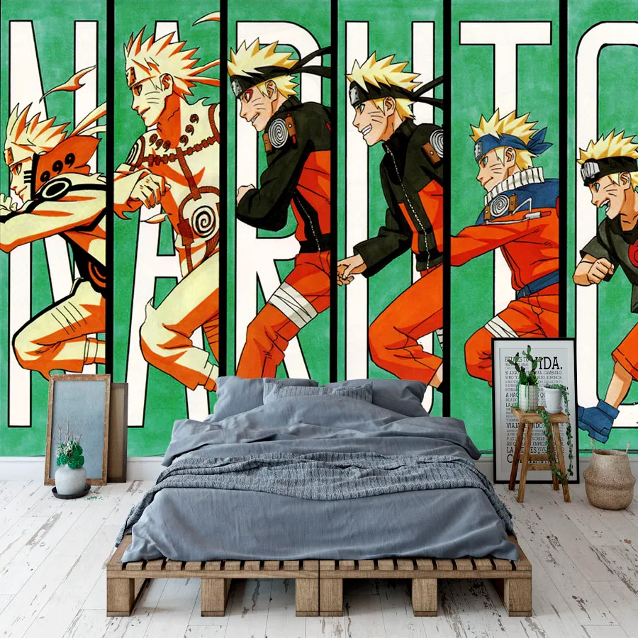 Naruto Wallpaper Japanese anime 3D wall Mural Rolls Kid's Boys Bedroom TV  Background Custom Cartoon Wallpaper Livingroom Large wall Art