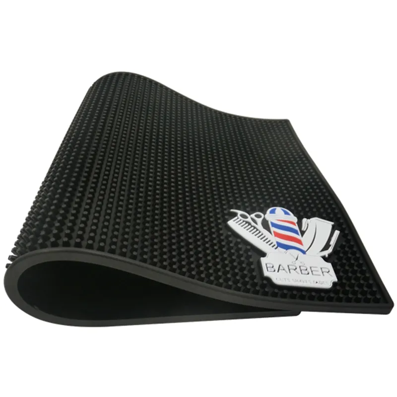 Anti-Skid Pad för frisör Verktyg Barbershop Push-Shear Saxar Hårblås Torktumlare Comb Clip Display Pad Barbershop Tillbehör