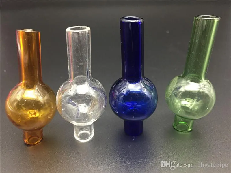 Vidro colorido Bolha Carb Cap Estilo Chapéu Dome para Quartz Térmica P Banger Nails Dabber Vidro Bongs Dab Plataformas de Petróleo