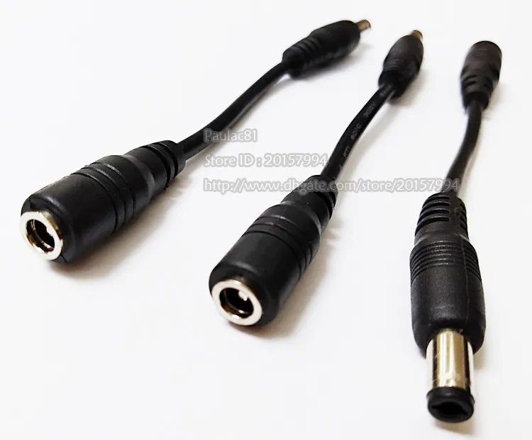 Recto DC 5,5x2,5mm macho a 4,8x1,7mm hembra Cable de enchufe de alimentación/cable de aproximadamente 10CM/20 piezas