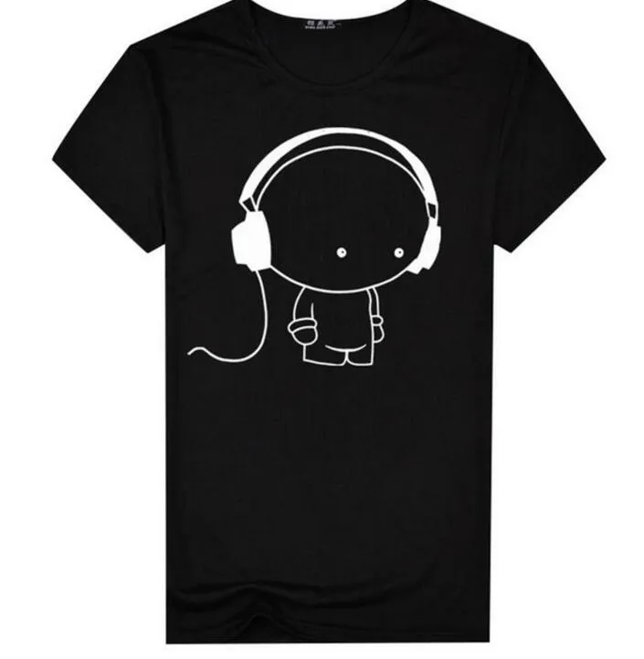 MR K jeunes hommes T-Shirt à manches courtes casque homme dessin animé motif imprimé T-Shirt mode décontracté col rond coupe ajustée haut mâle