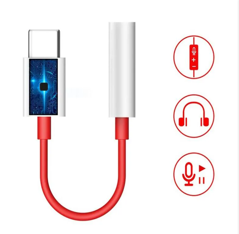 OnePlus 6T USB Тип C до 3,5 мм Адаптер AUX Adio Audio для One Plus 6T 1+ USB-C Музыкальный конвертер