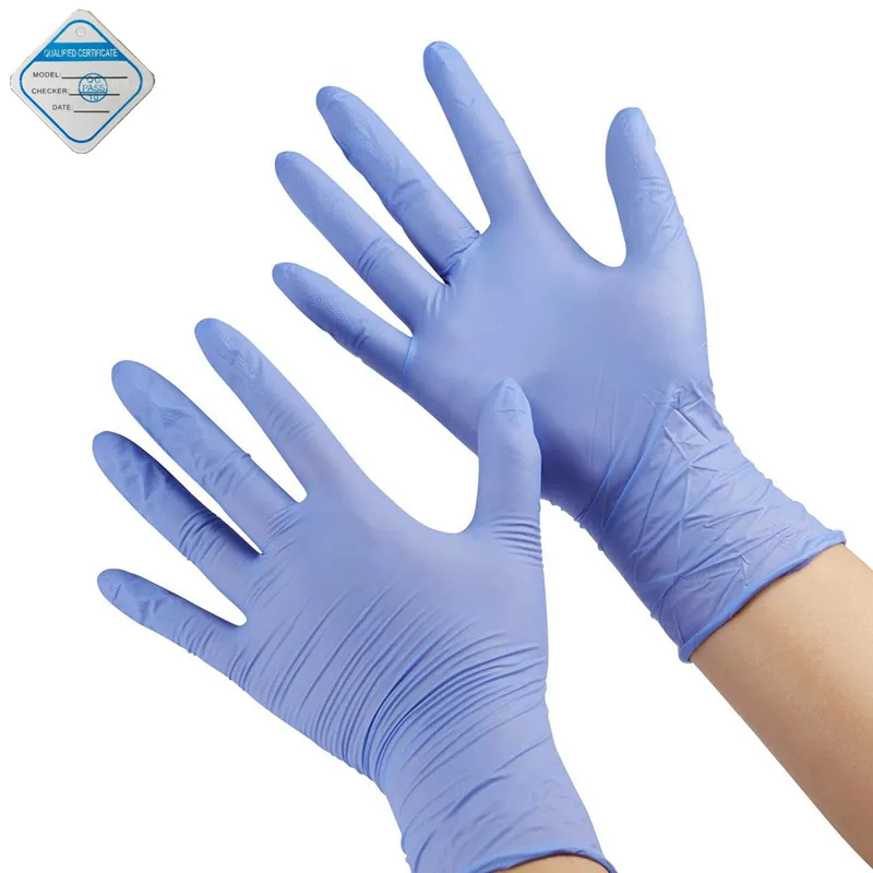 Kids Nitrile Disposable Painting Gloves With Pinch Mud Protection